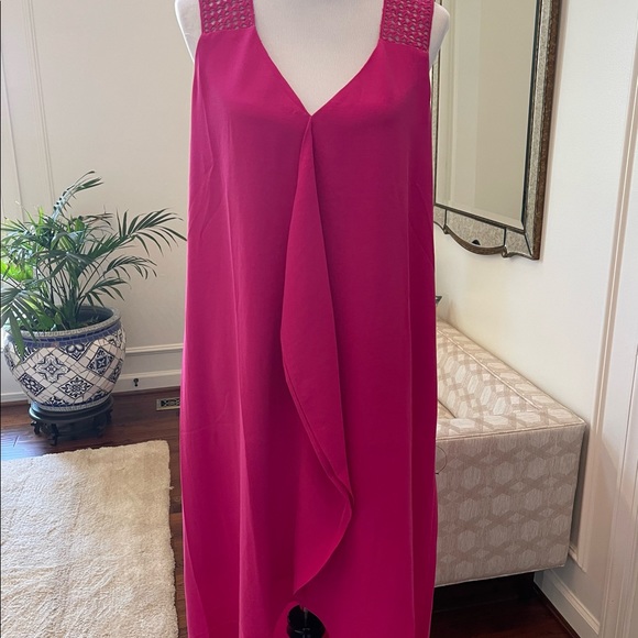 Adrianna Papell size 10 pink sleeveless dress - Picture 2 of 5